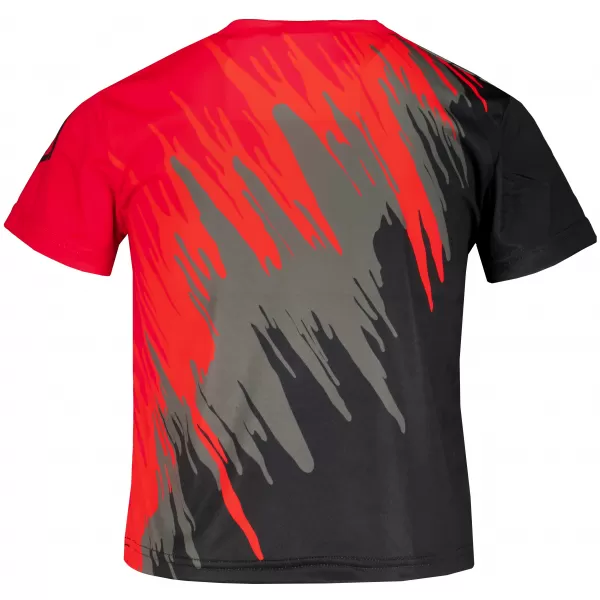  Tricou funcțional premium pentru copii ALTISPORT VOJ/ALK006TR01 NEGRU/ROSU 