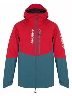 Jacheta pentru bărbați HUSKY NICCO M ROȘU/TURQUOISE