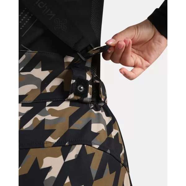  Pantaloni de schi softshell pentru femei KILPI TORIEN-W WL0407KI KAKI 