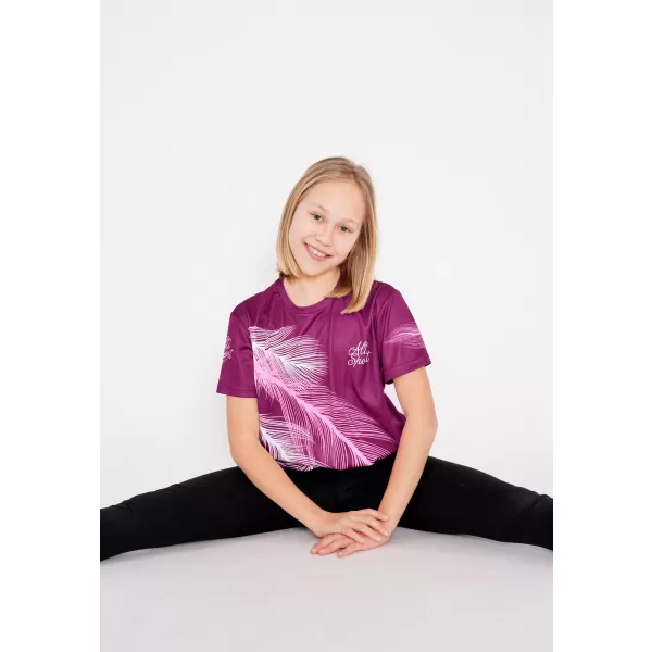  Tricou funcțional premium pentru copii ALTISPORT VOJ/ALK001TR01 FUCSIE 