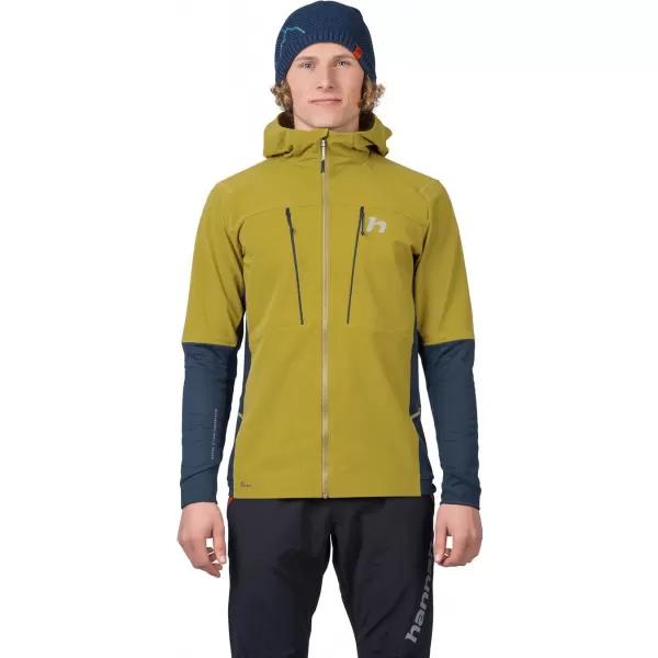  Jachetă pentru bărbați HANNAH TRANE HOODY ULEI DE AVOCADO/MARE STRATIFICATĂ 