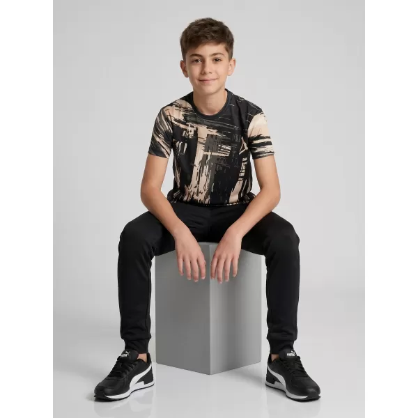  Tricou funcțional premium pentru copii ALTISPORT VOJ/ALK010TR01 NEGRU/MARO 