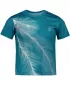 Tricou funcțional premium pentru copii ALTISPORT VOJ/ALK001TR01 SMARALD/GRI