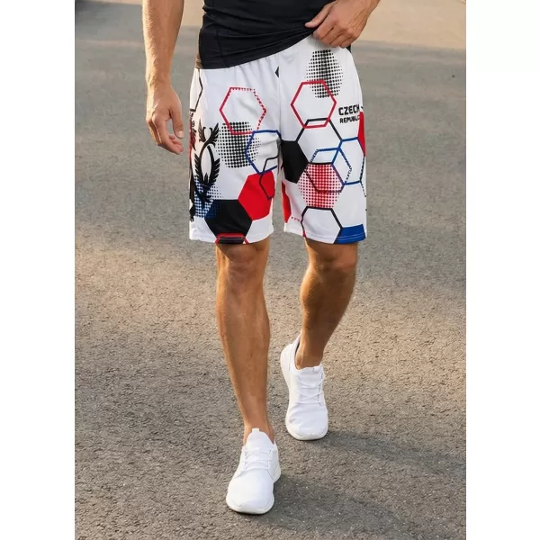  Pantaloni scurți funcționali premium pentru bărbați, fără buzunare ALTISPORT VOJ/ALM036KRA02 HEXA ALB 