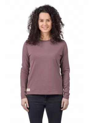 Tricou de damă cu mâneci lungi HANNAH ALERIN TRANDAFIR TAUPE