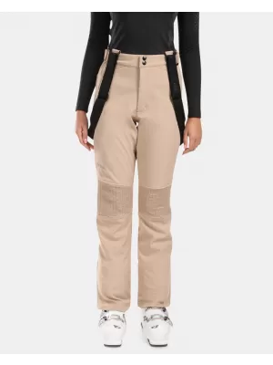 Pantaloni de schi softshell pentru femei KILPI DIONE-W WL0408KI BEJ