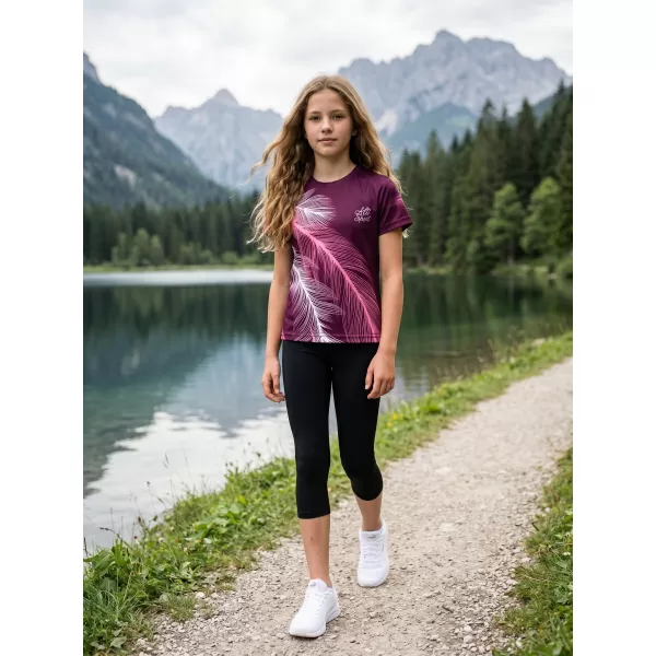  Tricou funcțional premium pentru copii ALTISPORT VOJ/ALK001TR01 FUCSIE 