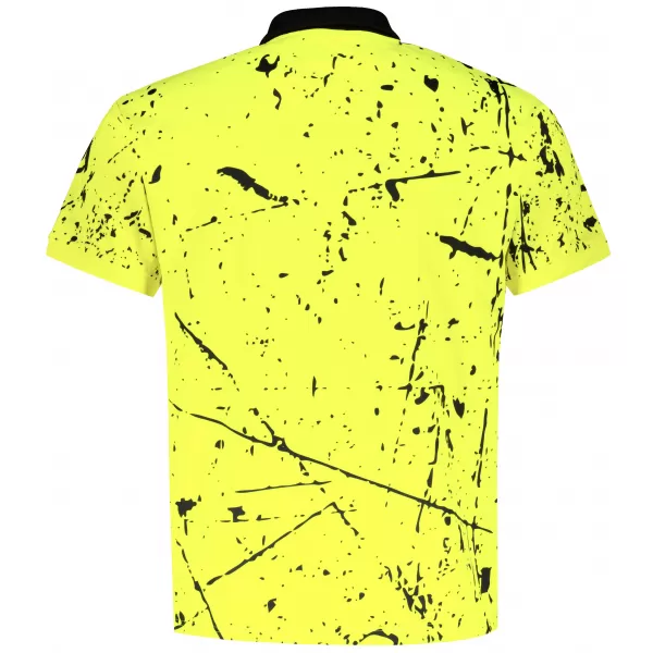  Tricou funcțional pentru bărbați cu guler premium ALTISPORT VOJ/ALM034TR05 GALBEN NEON 