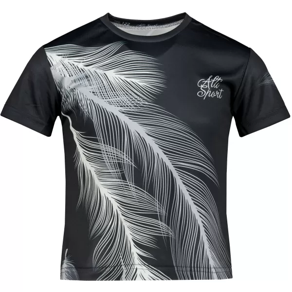  Tricou funcțional premium pentru copii ALTISPORT VOJ/ALK001TR01 NEGRU/GRI 