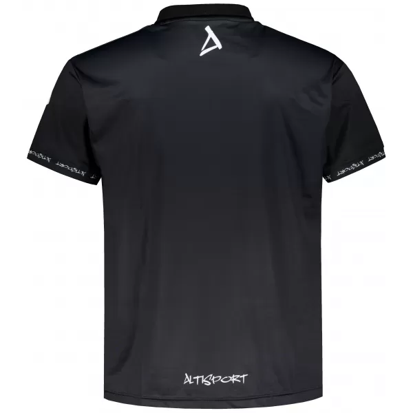  Tricou funcțional pentru bărbați cu guler premium ALTISPORT VOJ/ALM000TR05 NEGRU 