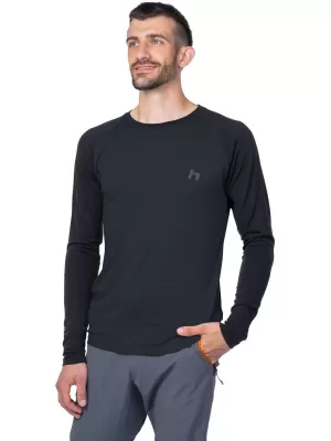 Tricou pentru bărbați cu mâneci lungi HANNAH TAREGAN L/S ANTRACIT