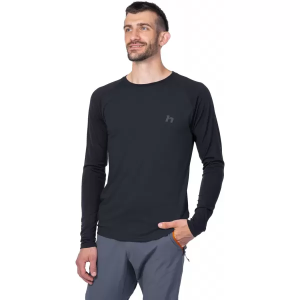  Tricou pentru bărbați cu mâneci lungi HANNAH TAREGAN L/S ANTRACIT 