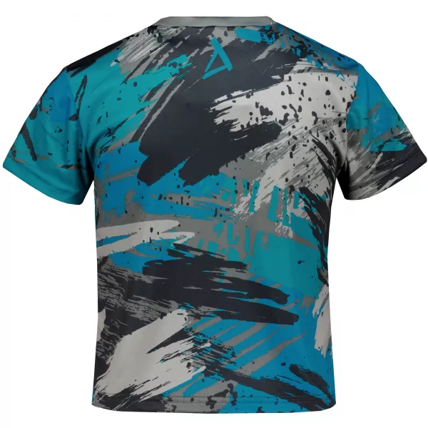  Tricou funcțional premium pentru copii ALTISPORT VOJ/ALK014TR01 NEGRU/KEROSEN 