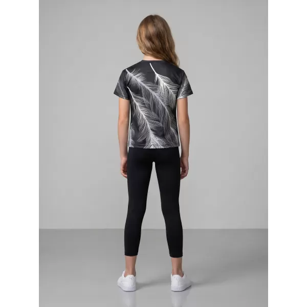  Tricou funcțional premium pentru copii ALTISPORT VOJ/ALK001TR01 NEGRU/GRI 