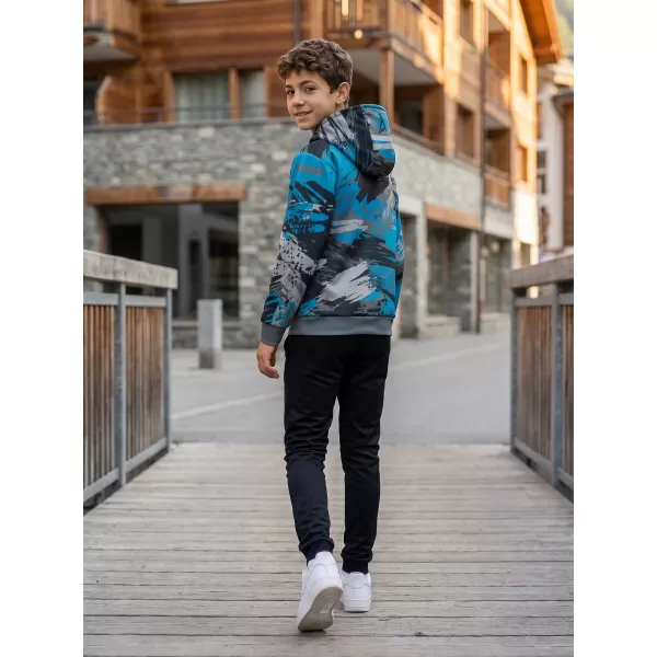  Hanorac funcțional premium pentru copii ALTISPORT VOJ/ALK014MI01 NEGRU/KEROSEN 
