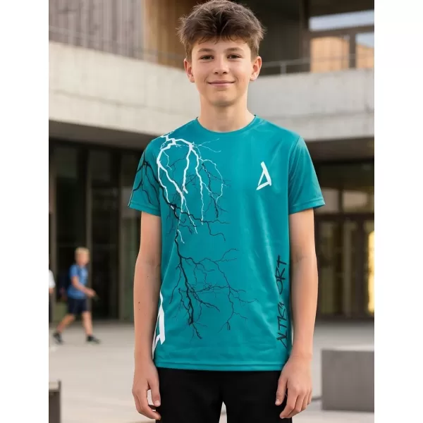 Tricou funcțional premium pentru copii ALTISPORT VOJ/ALK004TR01 KEROSEN/ALB 