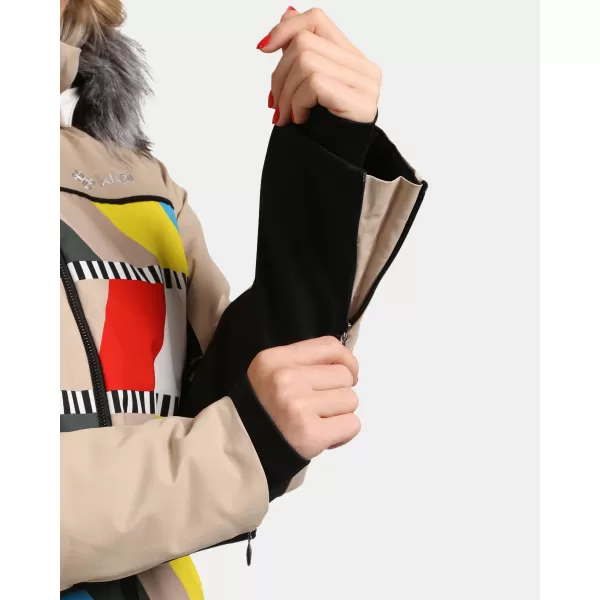  Jachetă de schi pentru femei KILPI CLAIR-W WL0107KI BEJ 