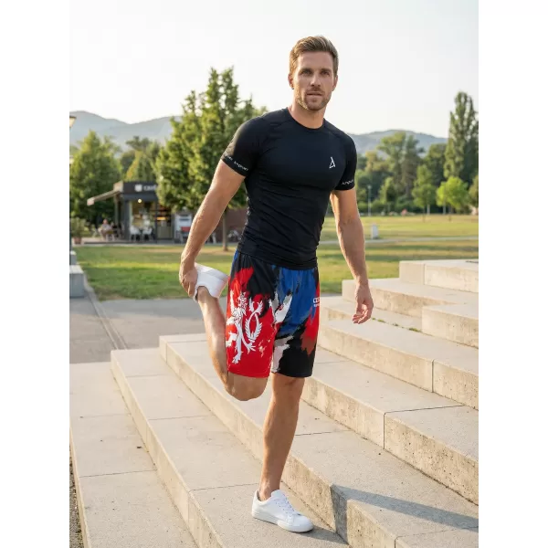  Pantaloni scurți funcționali premium pentru bărbați, fără buzunare ALTISPORT VOJ/ALM036KRA02 DUNGI 