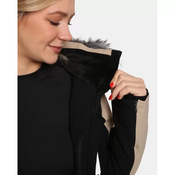 Jachetă de schi pentru femei KILPI CLAIR-W WL0107KI BEJ 
