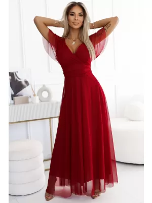 Rochie NUMOCO NASTIA 562-2 BURGUNDIA