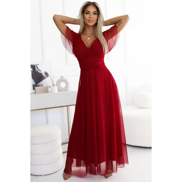  Rochie NUMOCO NASTIA 562-2 BURGUNDIA 