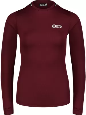 Tricou termic de damă NORDBLANC LIGHTWEIGHT NBBLD7974 BURGUNDIA