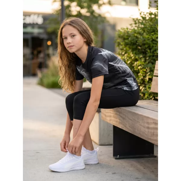  Tricou funcțional premium pentru copii ALTISPORT VOJ/ALK001TR01 NEGRU/GRI 