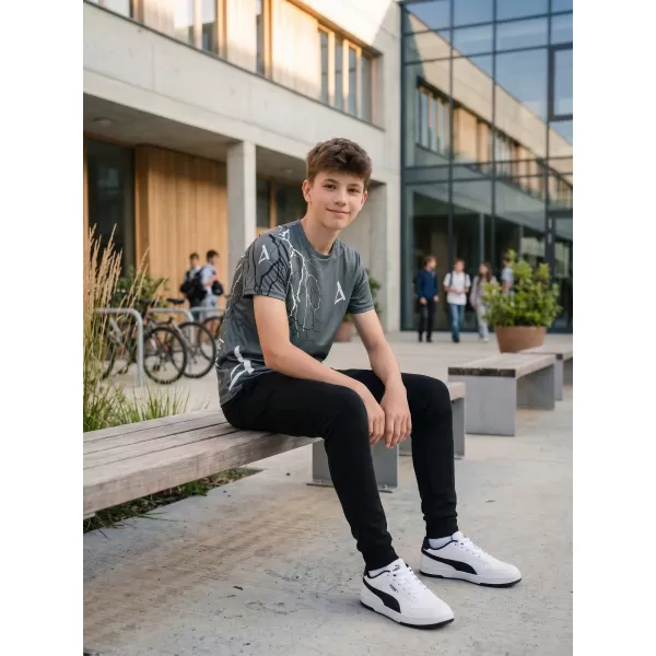  Tricou funcțional premium pentru copii ALTISPORT VOJ/ALK004TR01 GRAFIT 