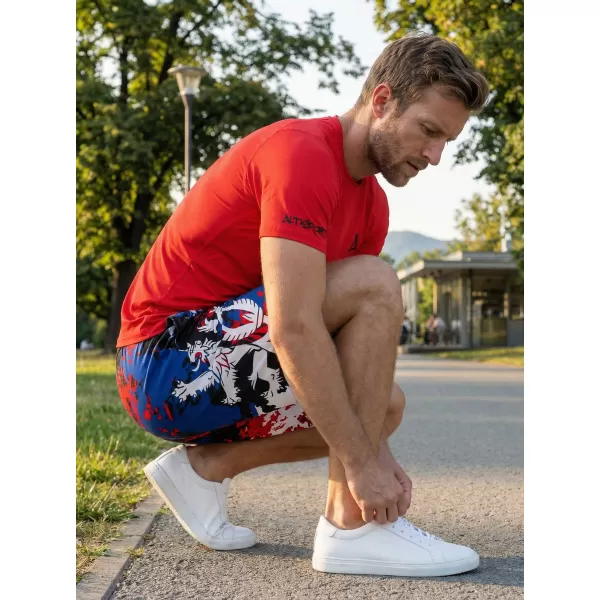  Pantaloni scurți funcționali premium pentru bărbați, fără buzunare ALTISPORT VOJ/ALM036KRA02 PETE 
