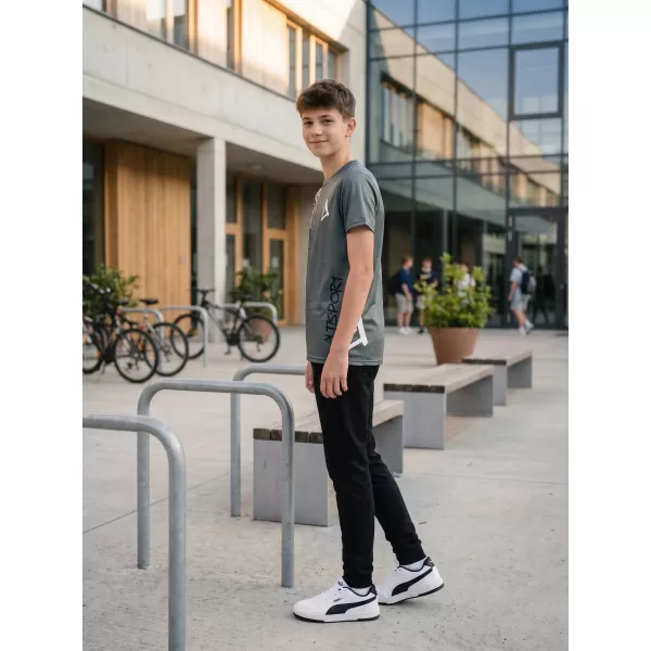  Tricou funcțional premium pentru copii ALTISPORT VOJ/ALK004TR01 GRAFIT 