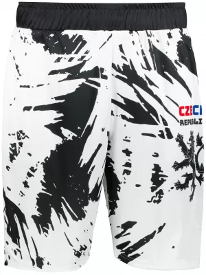 Pantaloni scurți funcționali premium pentru bărbați, fără buzunare ALTISPORT VOJ/ALM036KRA02 ABSTRACTIZARE