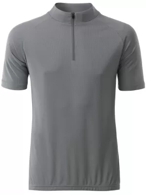 Tricou de ciclism pentru bărbați ALTISPORT NoPrint NP/ALM215NJ ARGINT