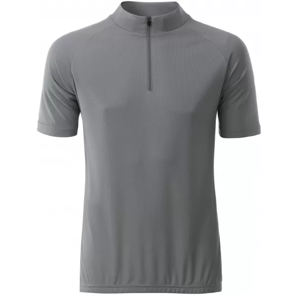  Tricou de ciclism pentru bărbați ALTISPORT NoPrint NP/ALM215NJ ARGINT 