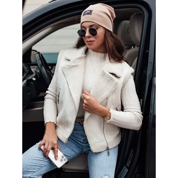  Vestă DSTREET WOOLZIP TY4743 ALB 
