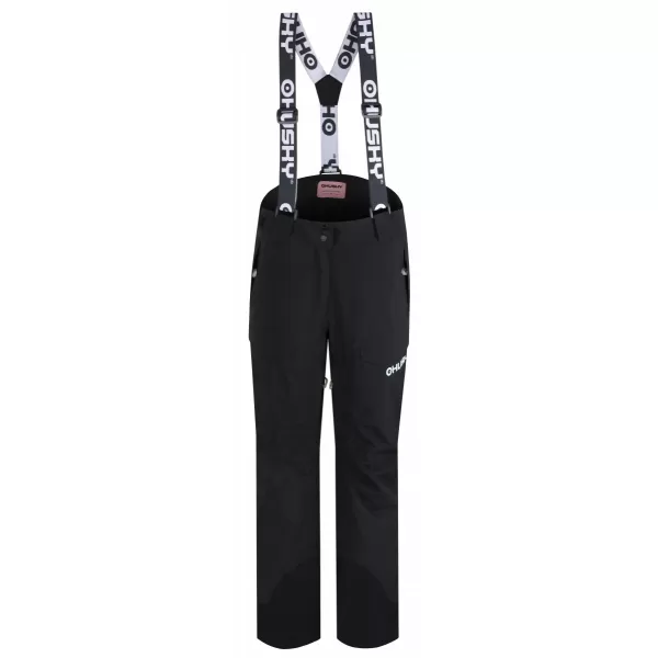  Pantalonii pentru doamne HUSKY GRATI L NEGRU 