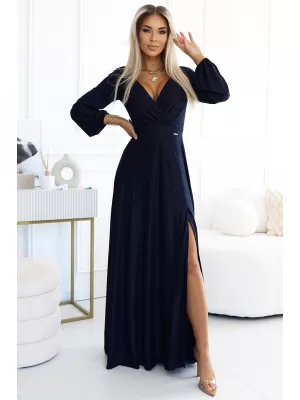 Rochie NUMOCO NELA 572-1 ALBASTRU ÎNCHIS
