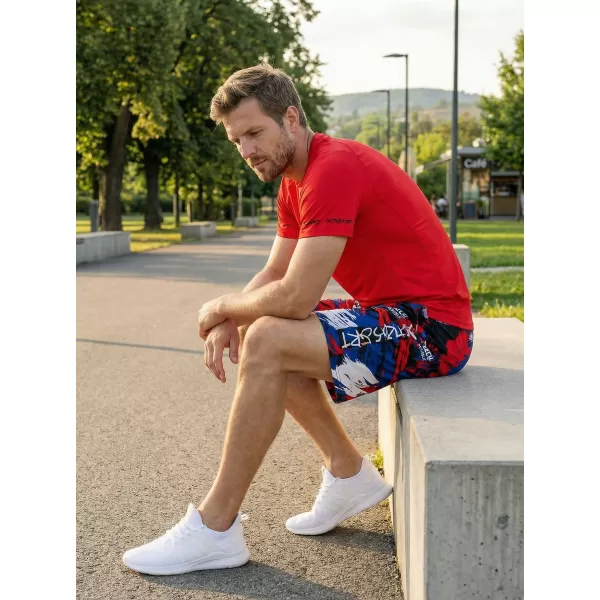  Pantaloni scurți funcționali premium pentru bărbați, fără buzunare ALTISPORT VOJ/ALM036KRA02 CEH 