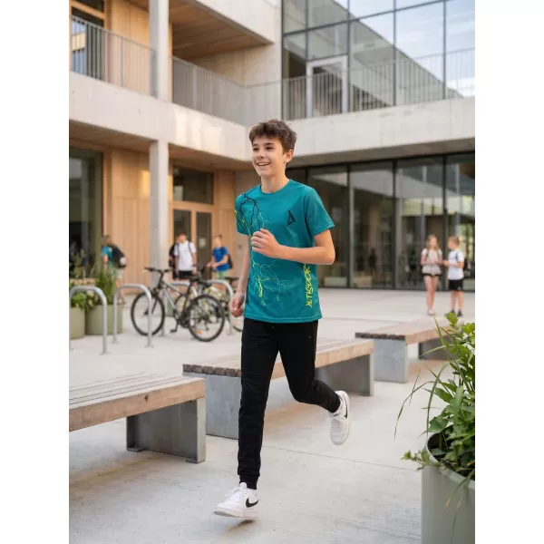  Tricou funcțional premium pentru copii ALTISPORT VOJ/ALK004TR01 KEROSEN/GALBEN 