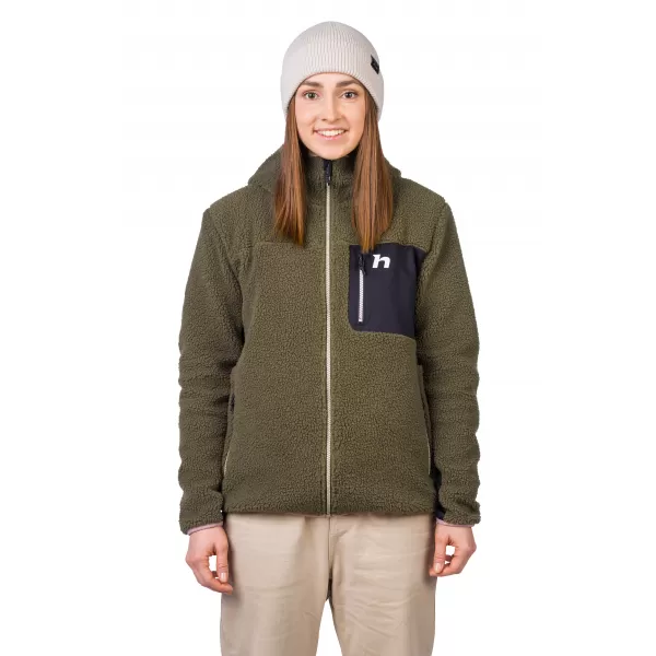  Hanorac de dama HANNAH KOALA HOODY VERDE IEDERA/ANTRACIT 