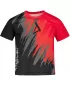 Tricou funcțional premium pentru copii ALTISPORT VOJ/ALK006TR01 NEGRU/ROSU