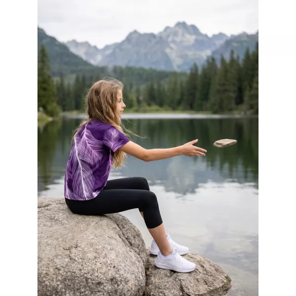  Tricou funcțional premium pentru copii ALTISPORT VOJ/ALK001TR01 VIOLET 