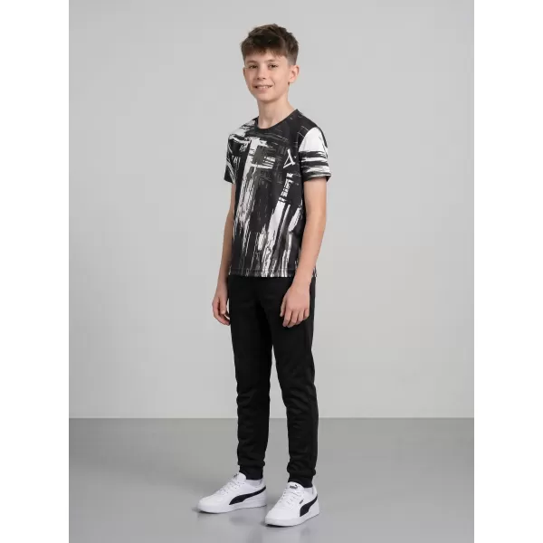  Tricou funcțional premium pentru copii ALTISPORT VOJ/ALK010TR01 ALB-NEGRU 