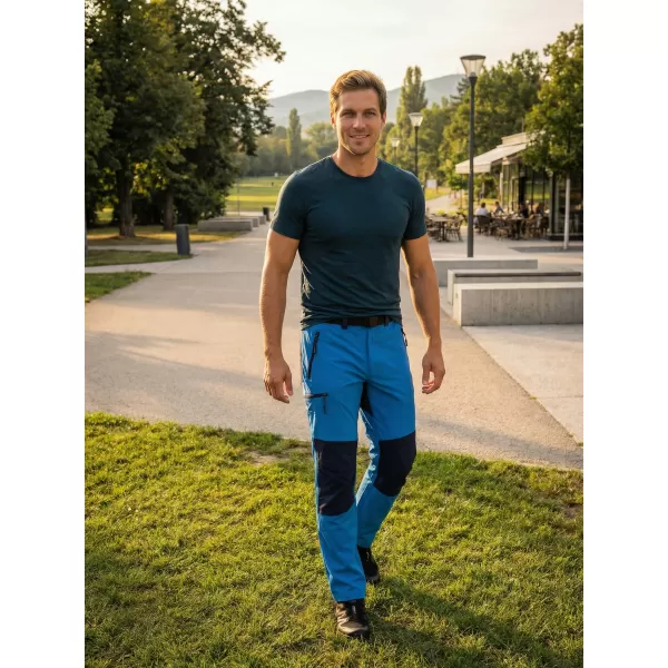  Pantaloni pentru bărbați ALTISPORT NoPrint NP/ALM6021NJ ALBASTRU STRĂLUCITOR/BLEUMARIN 