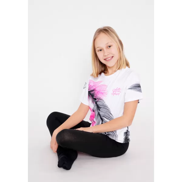  Tricou funcțional premium pentru copii ALTISPORT VOJ/ALK001TR01 ALB 