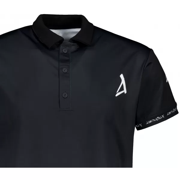  Tricou funcțional pentru bărbați cu guler premium ALTISPORT VOJ/ALM000TR05 NEGRU 