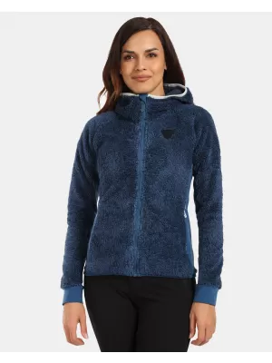 Hanorac de damă din fleece KILPI NORKA-W WL0204KI ALBASTRU ÎNCHIS