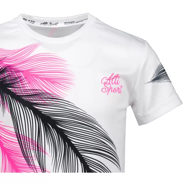  Tricou funcțional premium pentru copii ALTISPORT VOJ/ALK001TR01 ALB 