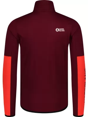 Hanorac powerfleece pentru bărbați NORDBLANC RIVER NBSFM8011 BURGUNDIA