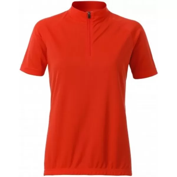  Tricou de ciclism pentru femei ALTISPORT NoPrint NP/ALW115NJ PORTOCALIU STRĂLUCITOR 