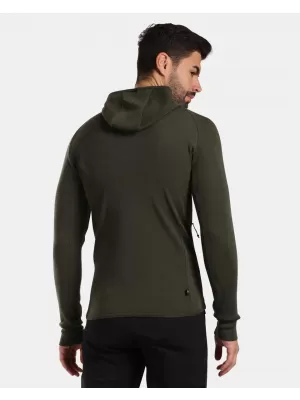 Pulover bărbătesc din lână KILPI MERINI-M WM0201KI VERDE ÎNCHIS